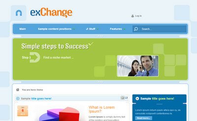 BT Exchange - шаблон для финансового портала